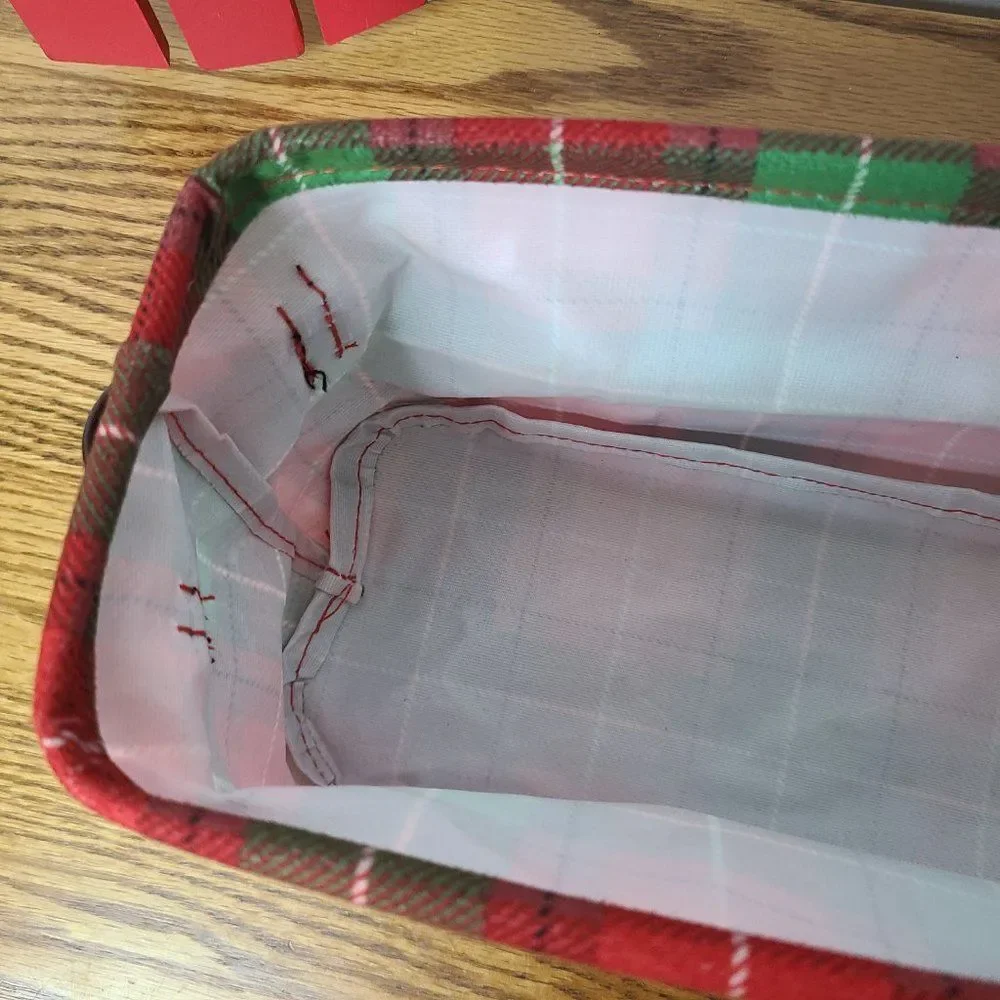 Christmas Holiday Home Decor Lot Includes Red Believe Sign Sleigh Flannel Basket
